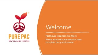 Pure Pac Packhouse Induction Presentation 2021-2022