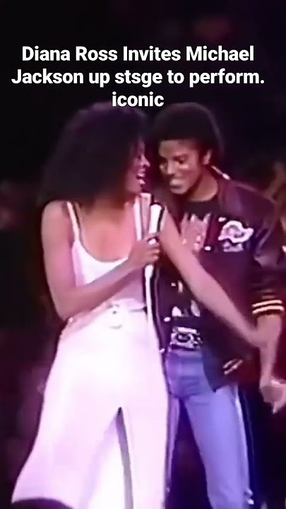 Diana Ross called Michael Jackson up on stage while performing her hit 'Upside Down' in 1981. Iconic