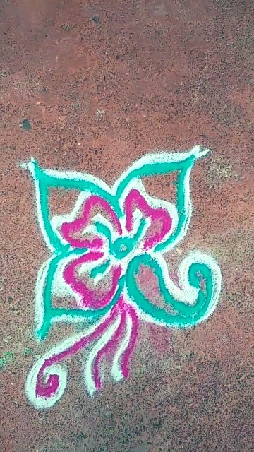 #rangoli #normal #design #simple #ytshorts #rangolidesigns #video # ...