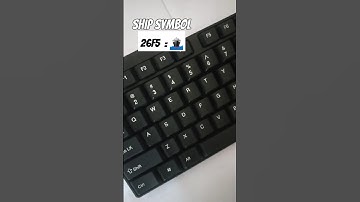 Typing trick  !! shortcut code ( 26F5 )_Ship Symbol | #asmr #keyboard #asmrkeyboard #computer