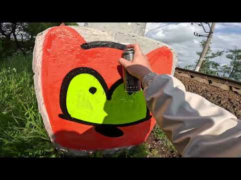 Graffiti partol // Metallic collab with ZN71. Vyborg, characters, and a color wall for Layers