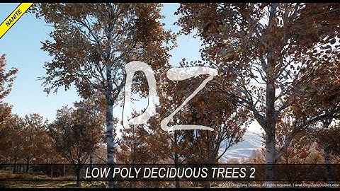 DZ Trees - Low Poly  Deciduous Trees 2 (fall)