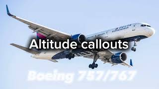 Boeing 757 and 767 GPWS and warnings.