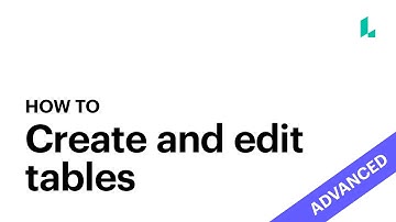 How to create and edit tables [ Lucidpress Tutorial ]