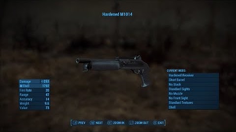 Fallout 4: Mod Showcase Episode 34 - M1014 Shotgun - Just Give It Some Time