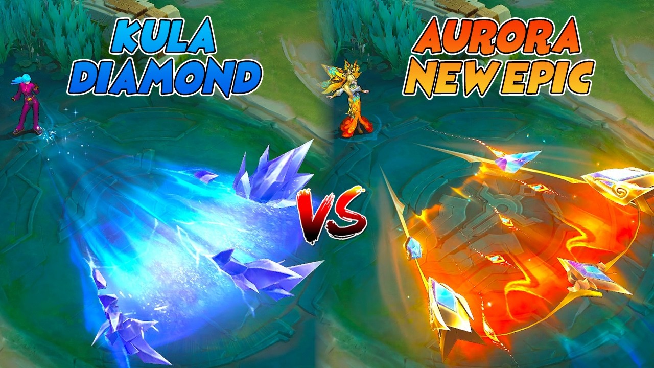Сравнение нового эпического скина Aurora и скина Kula Diamond