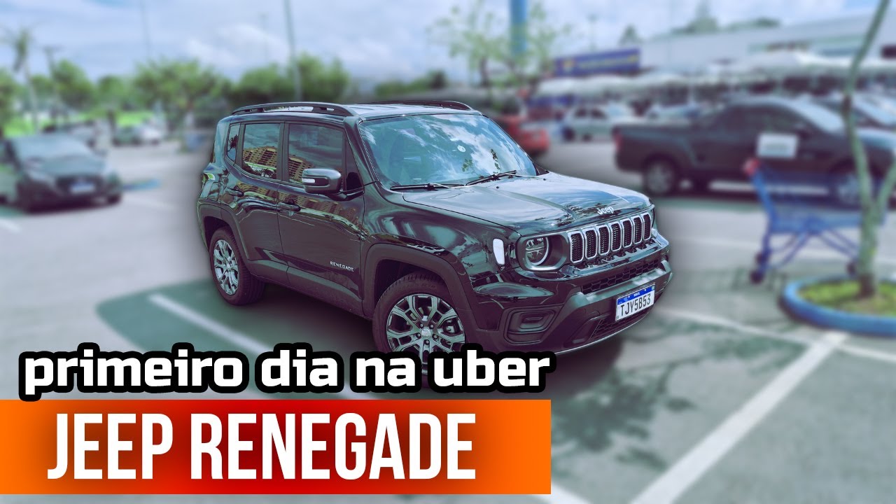 PRIMEIRO DIA na UBER com JEEP RENEGADE 🤑 consumo + quanto faturei