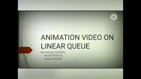 Animation video on Linear queue