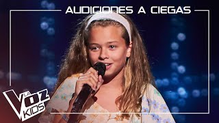 Amor López canta "Me cuesta tanto olvidarte"  | Audiciones a ciegas | La Voz Kids Antena 3 2024