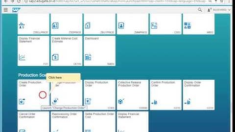 Create Production Order by SAP Screen Personas design Fiori