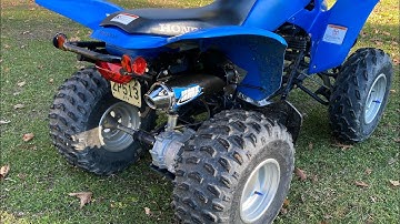 HONDA TRX 250X STOCK VS HMF COMPETITION FULL EXHAUST (Full Sound Comparison)