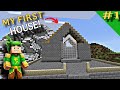 I build my first house in Minecraft😳#gaming