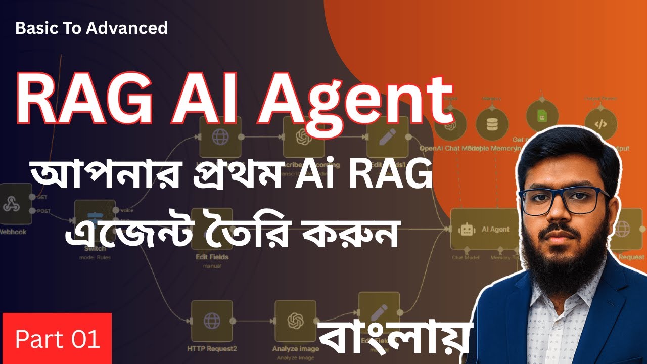 Build your first RAG Ai agent using n8n | বাংলায় । Part 01 - YouTube