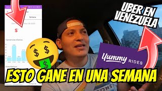 CUÁNTO GANO EN UNA SEMANA DE UBER EN VENEZUELA