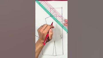 This is so important- use these lines on your ruler for perfect neckline #sewing #patterndrafting