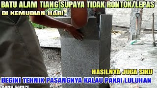 Proses bakar batu alam andesit