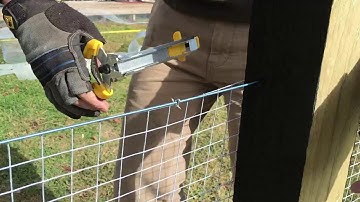 How to attach Shade Cloth to Fence with Hog Ring Pliers Kit