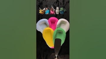 A Minecraft Movie Guess the mixed color #relaxing #satisfying #aminecraftmovie