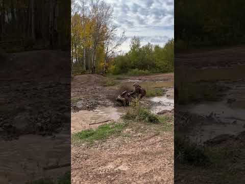 Atv VS Big Mud Hole!!