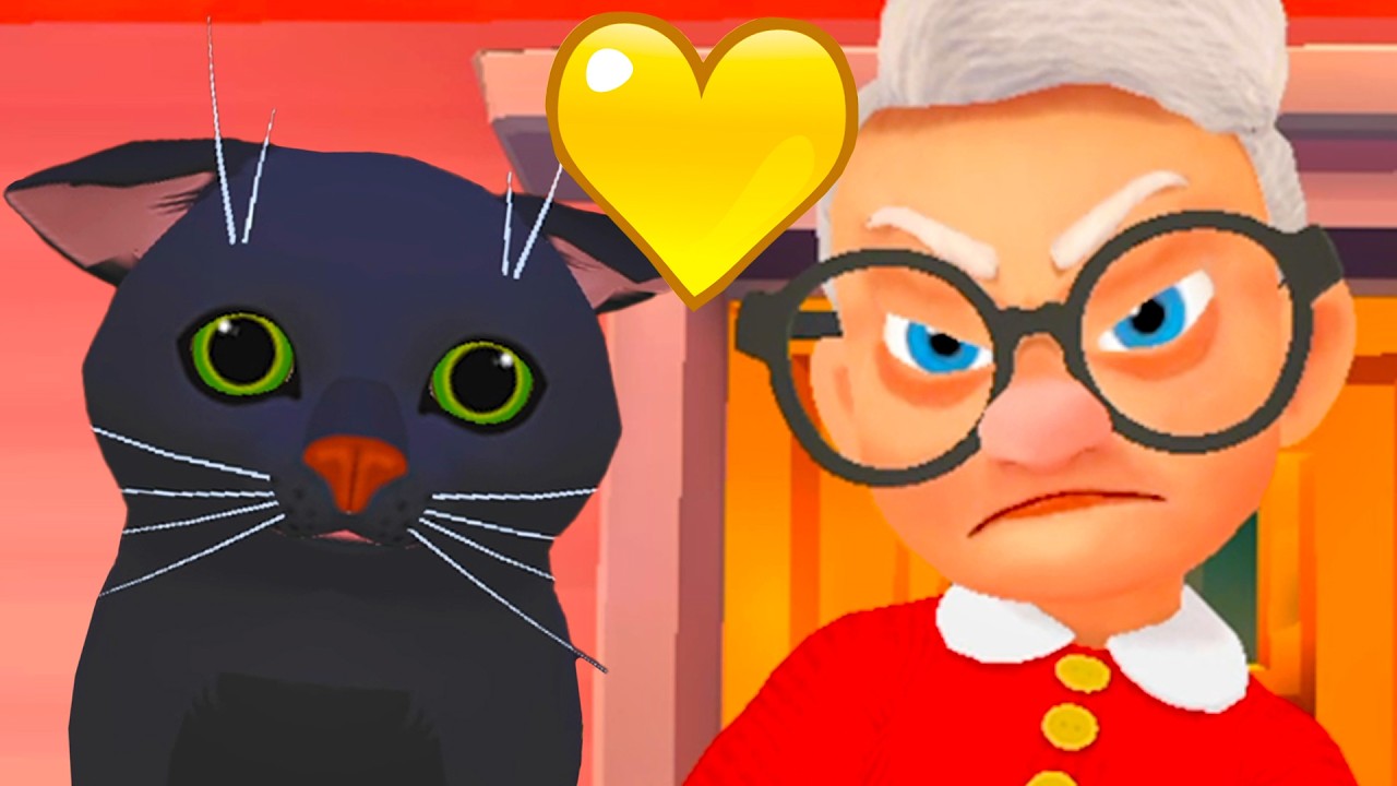 Кот и Бабка 2 #3 Симулятор черного кота Cat from hell 2 с Кидом на пурумчата
