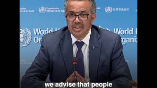 WHO Director-General Dr Tedros on updated guidance on the use of masks thumbnail