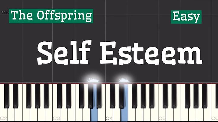 Self Esteem Piano version - Piano performance video thumbnail