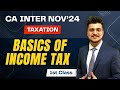 Basics of income tax 1st class  ca inter nov24  ca amit mahajan