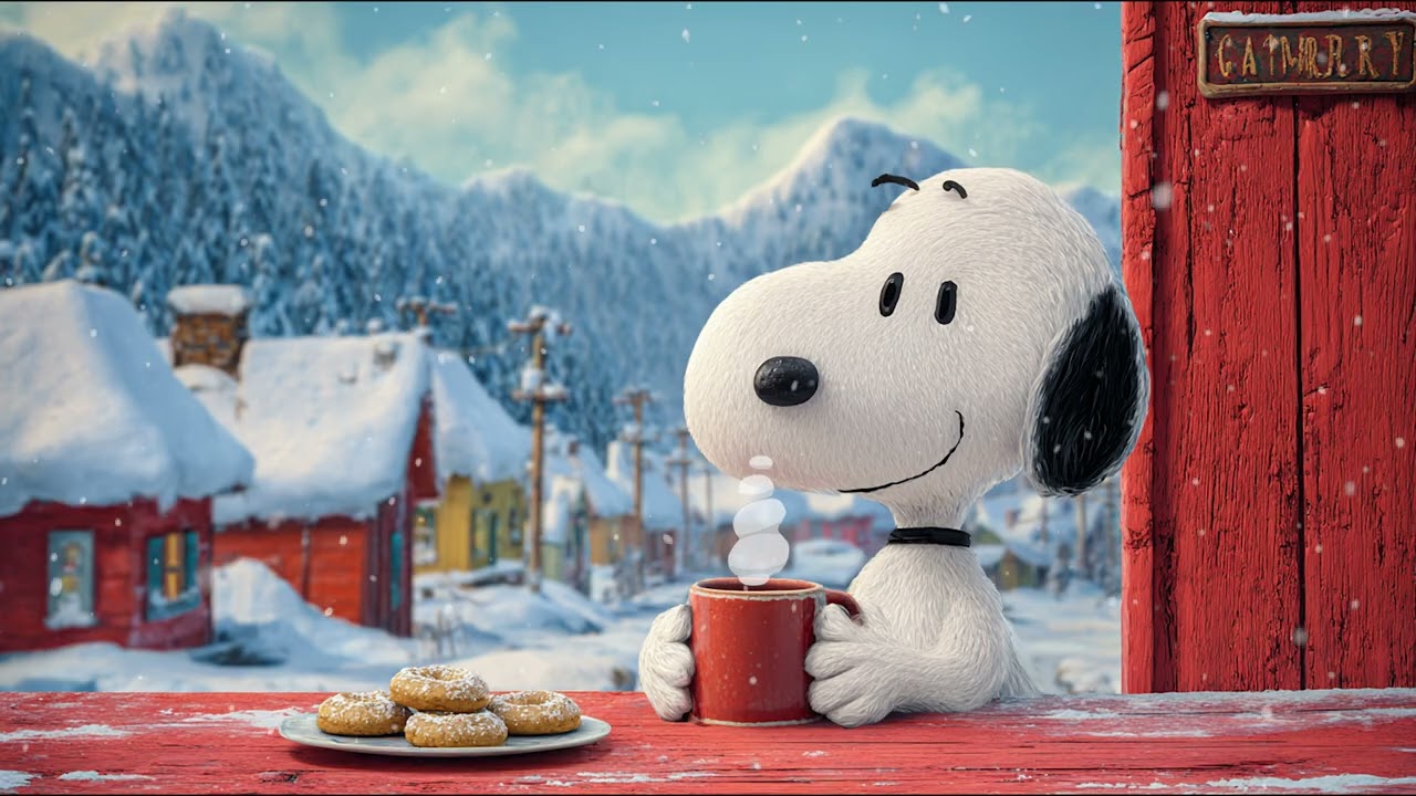 Snoopy’s Snowy Morning Routine ☕ Peaceful Lofi Mix for Focus, Journaling & Quiet Planning