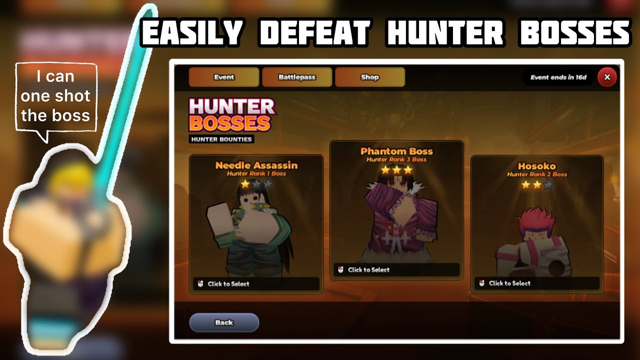 HOW TO ONE SHOT THE BOSS 🤯 - Hunter Trial Event | Anime Last Stand