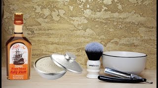 картинка: Бритьё. Loccitane, Clubman Bay Rum, Henry Mueller, Soap Alli, Yaqi