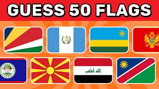 Hard World Flags Quiz | Guess the Country by the Flag (50 Flags)