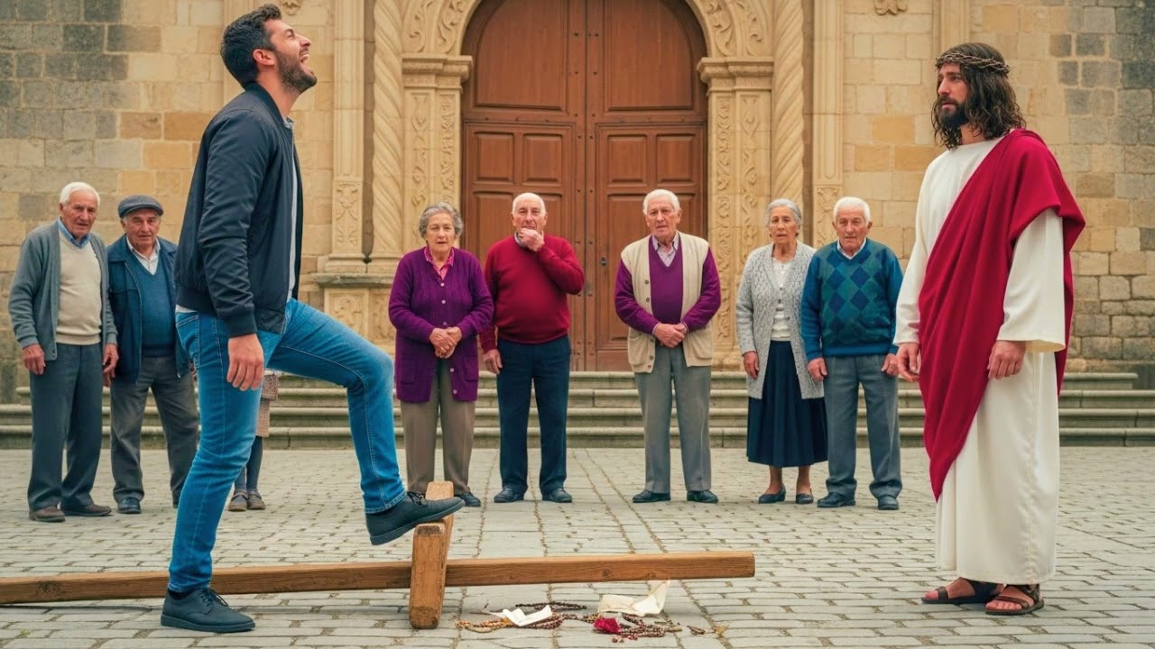 PISOTEABA UNA CRUZ RIÉNDOSE… CUANDO JESÚS SE LE APARECIÓ Y TODOS CALLARON AL VERLO