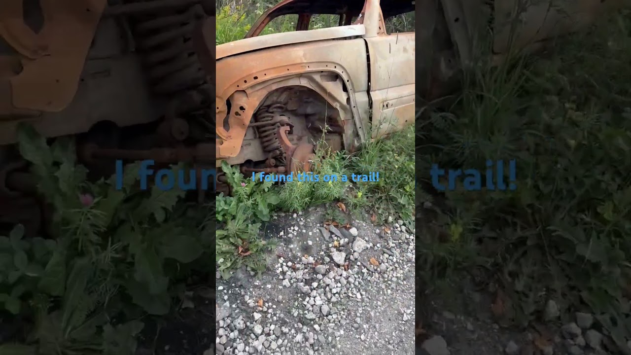 Found a burned jeep in new Waterford cape Breton