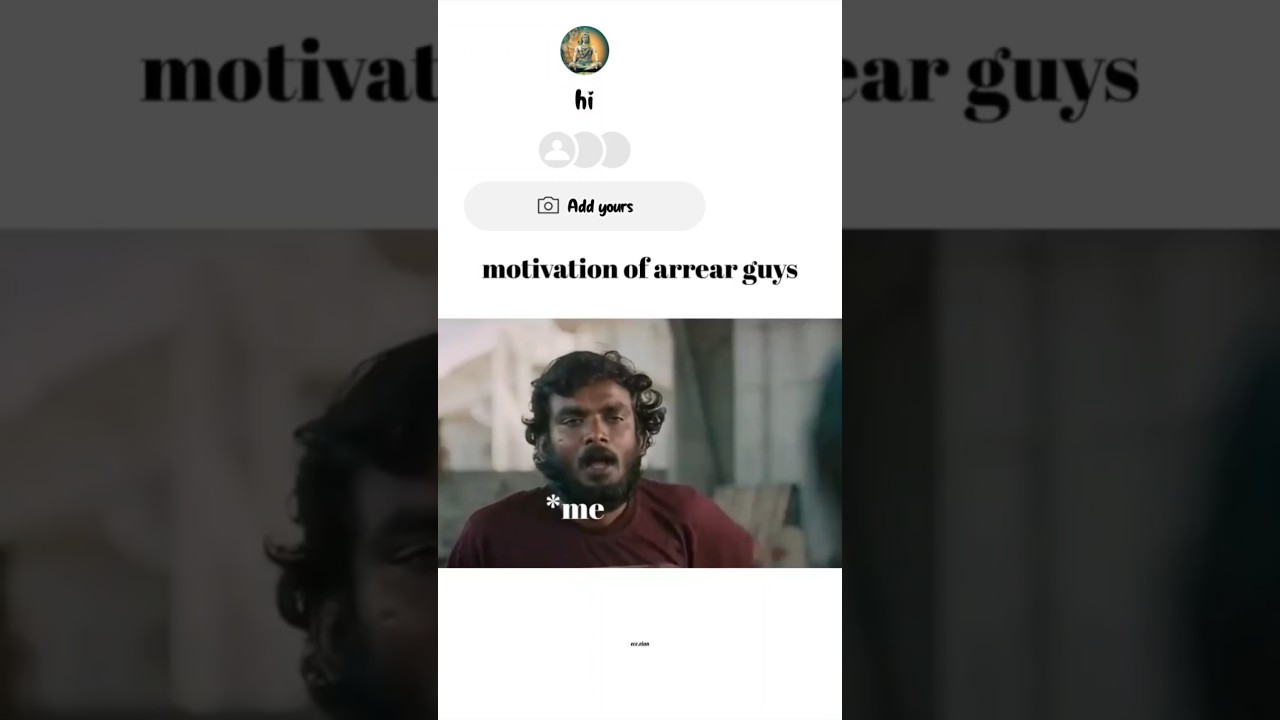 Motivation of arrear guys