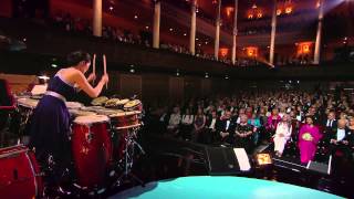 Mika Takehara performing for Polar Music Prize Laureate Dame Evelyn Glennie