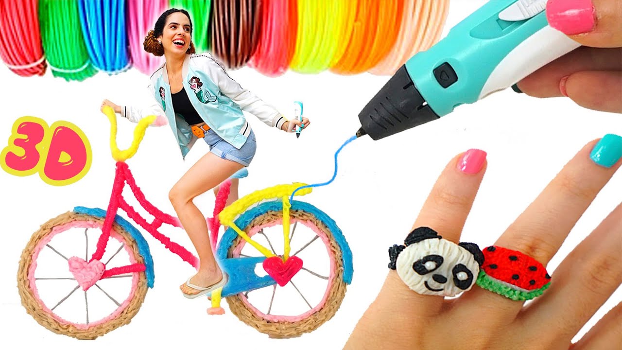 BICICLETA FEITA COM CANETA 3D? CRIANDO COISAS INCRÍVEIS COM CANETA 3D ...