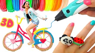 BICICLETA FEITA COM CANETA 3D? CRIANDO COISAS INCRÍVEIS COM CANETA 3D | Paula Stephania