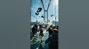 The collapse of the mountain glass bridge 🌁🧊