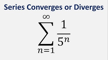 Ratio Test | Series Converges or Diverges | Sum 1/(5^n) , n=1 to infinity