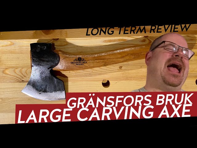 slump Født Dalset Gränsfors Bruk Large Carving Axe long-term review - YouTube