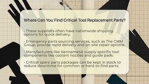 Where Can You Find Critical Tool Replacement Parts? - ToolBench Pros