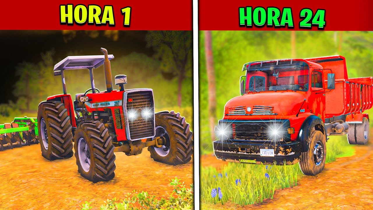 24 HORAS TRABALHANDO NA MINHA FAZENDA NO SIMULADOR BRASILEIRO