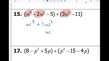 Lesson 5-2 Video Notes (Polynomials)