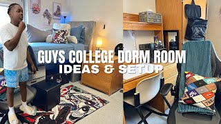 GUYS COLLEGE DORM ROOM SETUP AND DECOR IDEAS | EAST CAROLINA UNIVERSITY