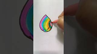 water drop 💧 colour drawing #shorts #viralshort