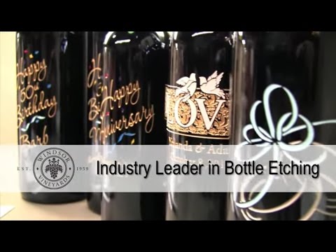 Windsor Vineyards is the Industry Leader in Personalized Etched Wines