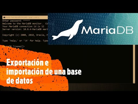 Exportar e importar base de datos con MariaDB