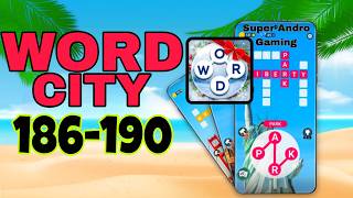 WORD CITY Connect Word Game level 186 187 188 189 190 screenshot 2