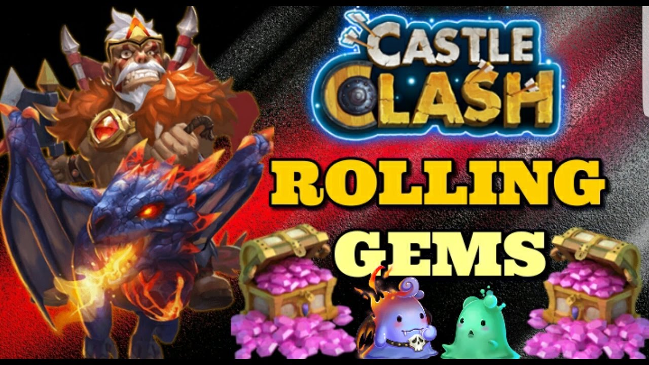 Castle Clash Rolling Gems for Heroes!