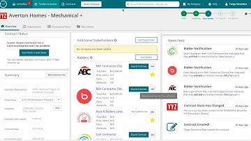 Instantly review bids & awarding contract